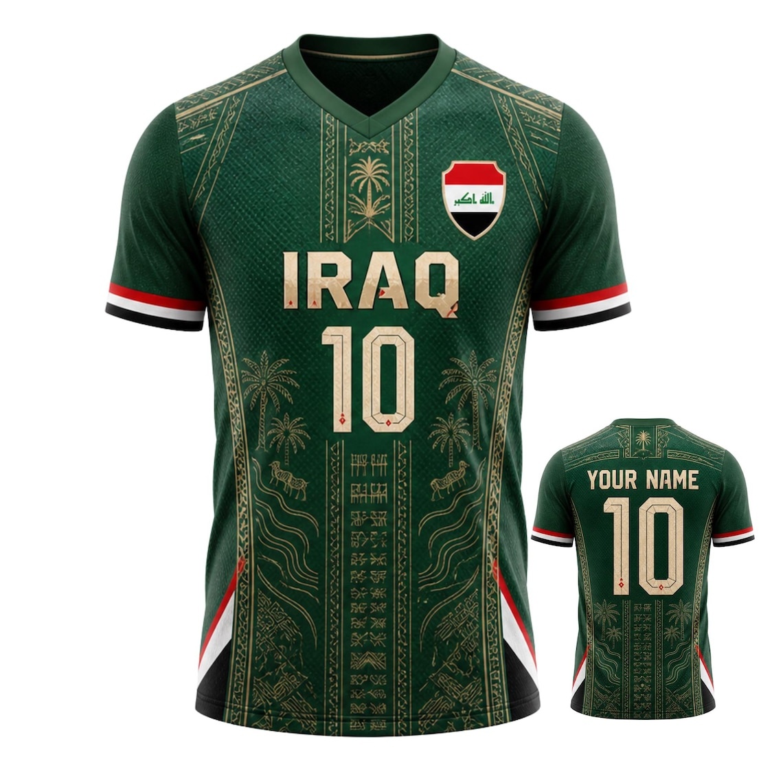 3D Printing Name - Irak Futbol Forması, Özel İsim Numarası