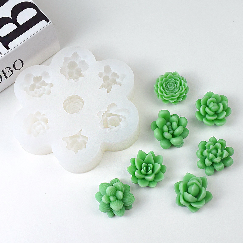 3D Printing Concrete - 7 adet Set Çiçek Gül Şakayık