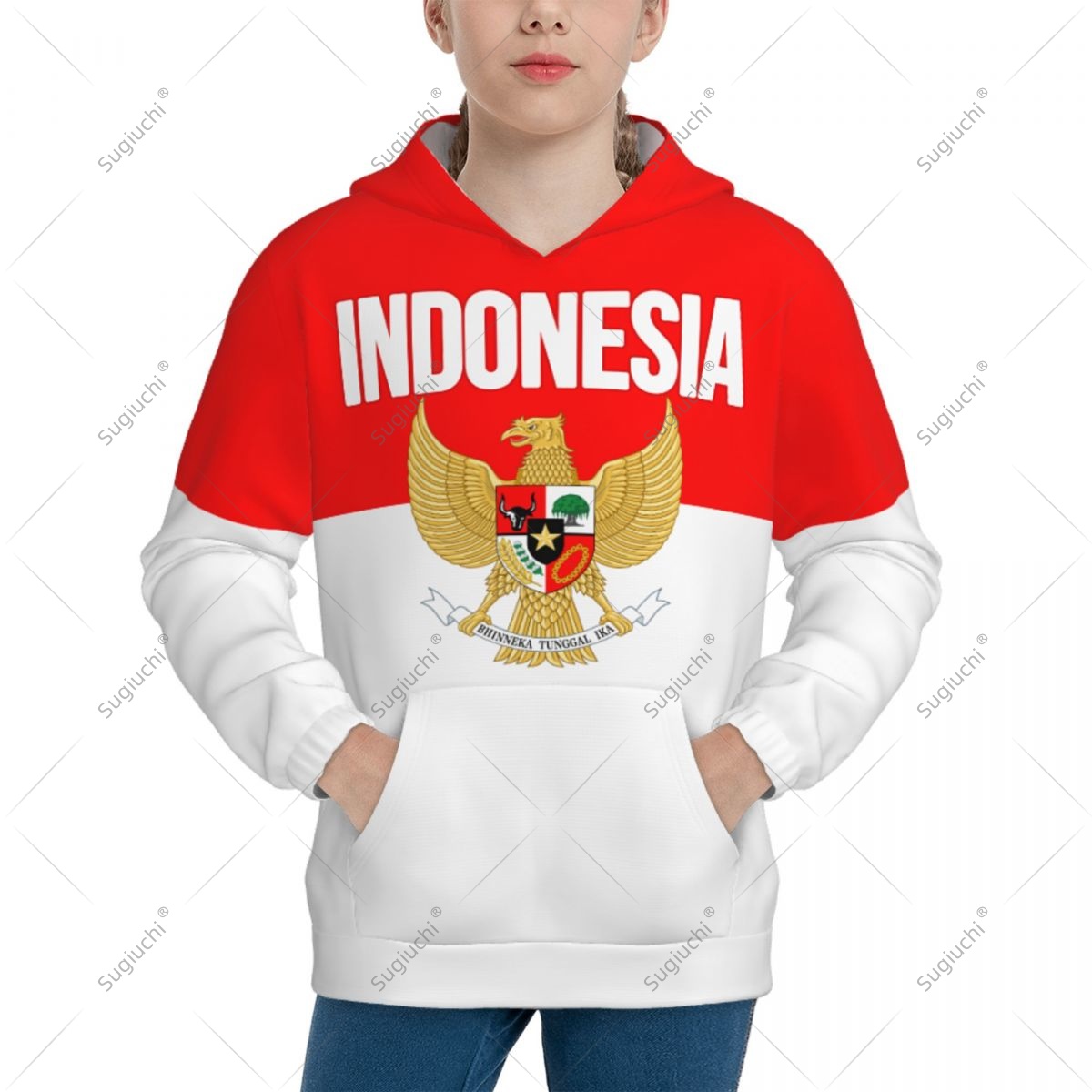 Unisex 3D Gençlik Kapşonlu Üst - 3D Printing Indonesia incelemesi ve fiyatı