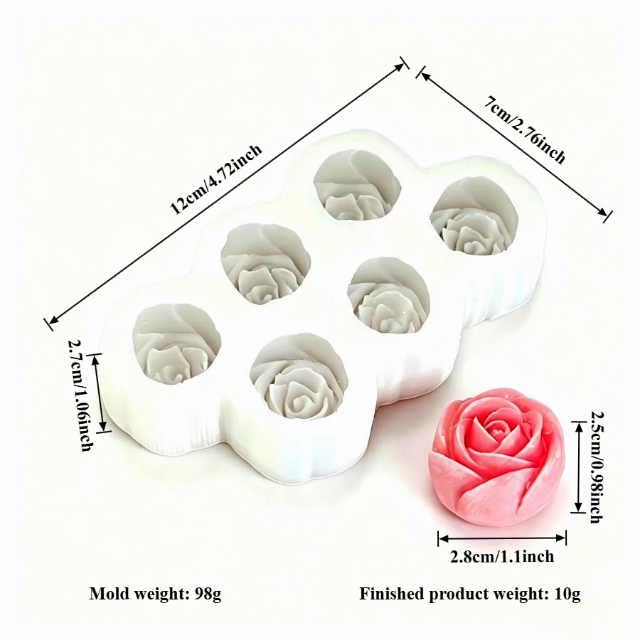 6'lı Gül Çiçeği Silikon Mum Ka - 3D Printing Concrete incelemesi ve fiyatı