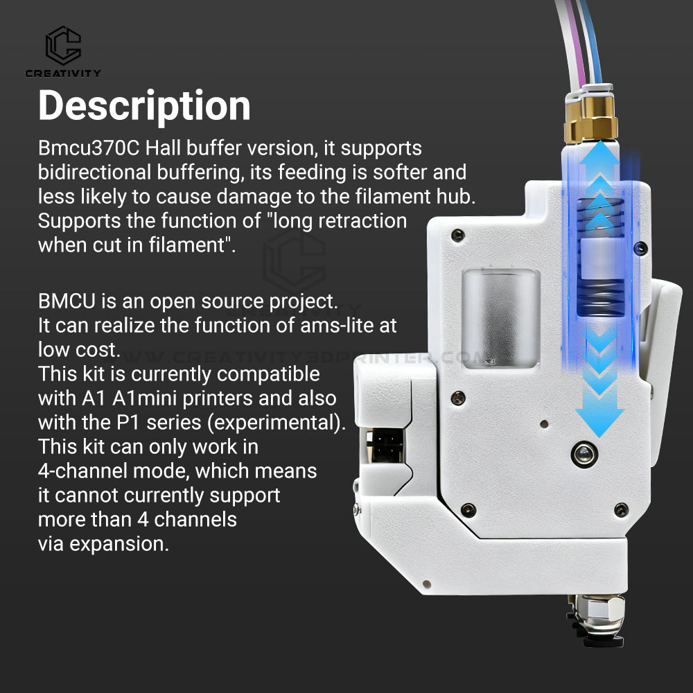 3D Çok Renkli Baskı BMCU Besle - 3D Printing Output incelemesi ve fiyatı