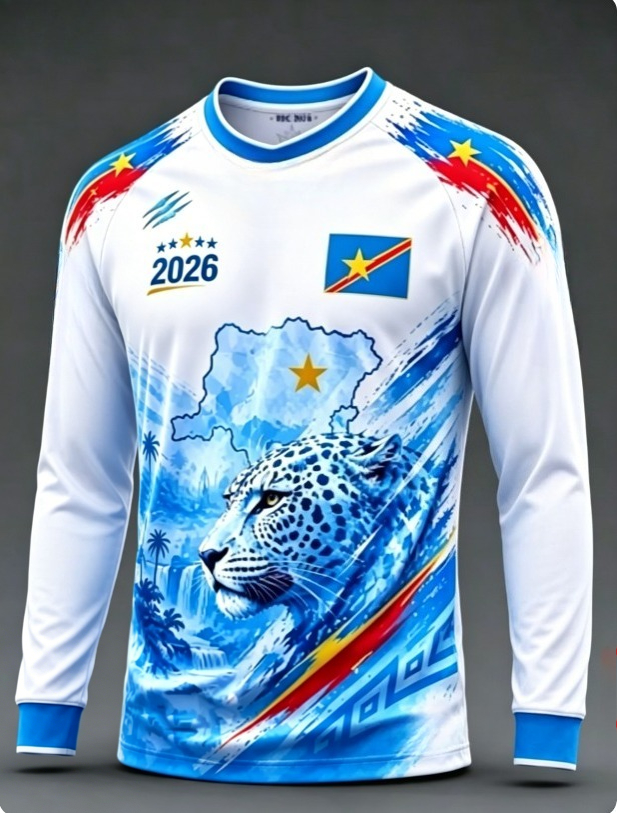 2026 Kongo yuvarlak yaka uzun  - 3D Printing Jersey incelemesi ve fiyatı