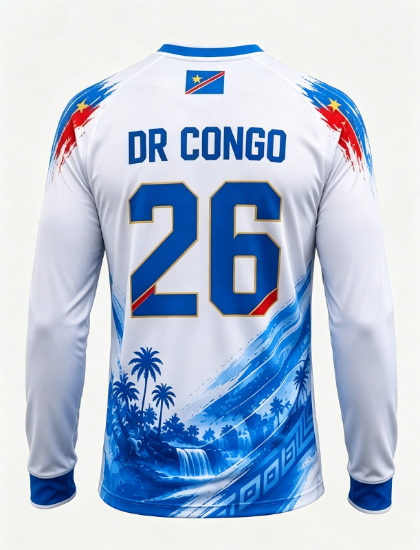 2026 Kongo yuvarlak yaka uzun  - 3D Printing Jersey incelemesi ve fiyatı
