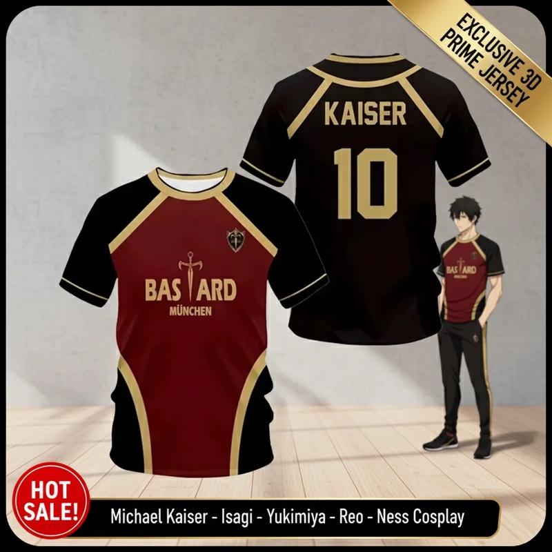 ❤️ COS ❤️ Anime Michael Kaiser - 3D Printing Jersey incelemesi ve fiyatı