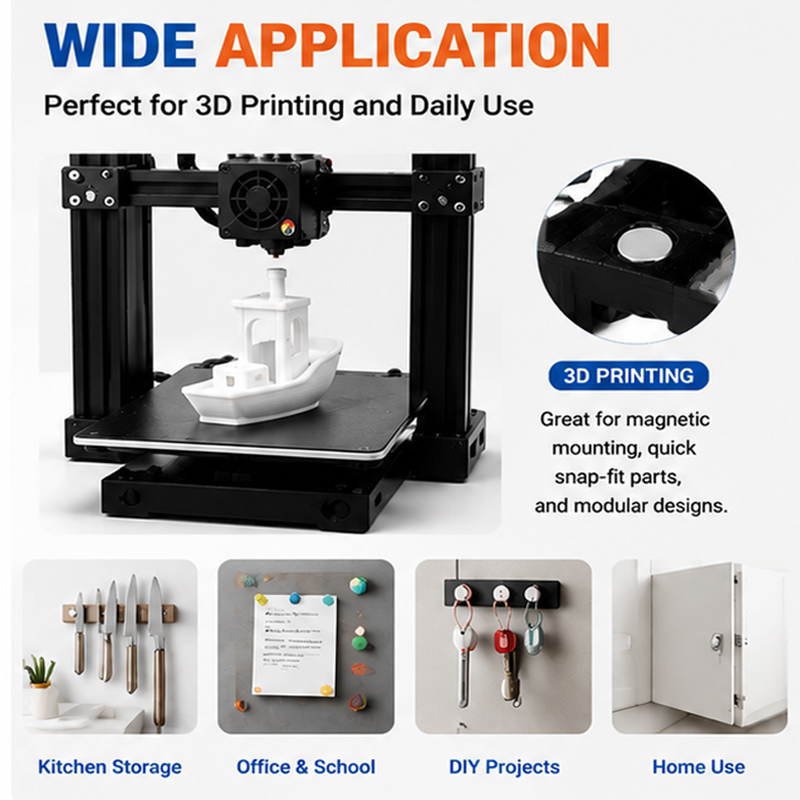 200 adet/kutu 3D Baskı Mıknatı - 3D Printing Laboratory incelemesi ve fiyatı