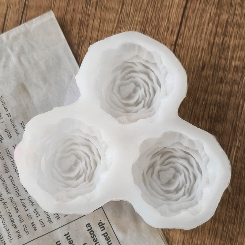 3 adet/takım Şakayık Çiçek Mum - 3D Printing Concrete incelemesi ve fiyatı